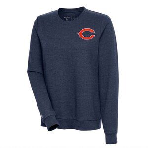 NWT Women's Chicago Bears Antigua Heather Navy Sweatshirt Size Small